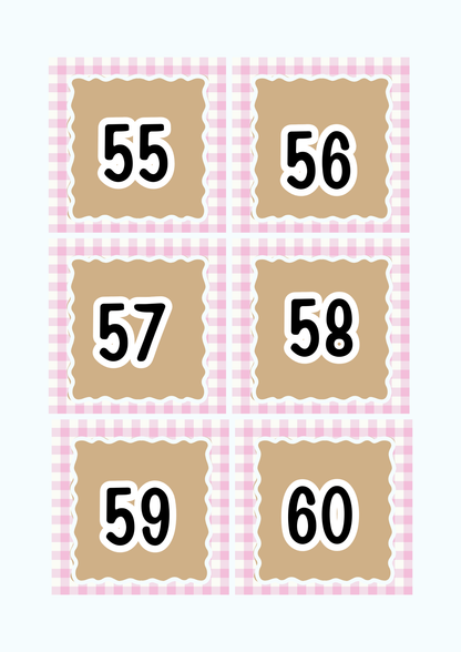 Numbers 1-100 Flashcards & Counting Cards | Printable Pre-K Math Montessori Learning PDF