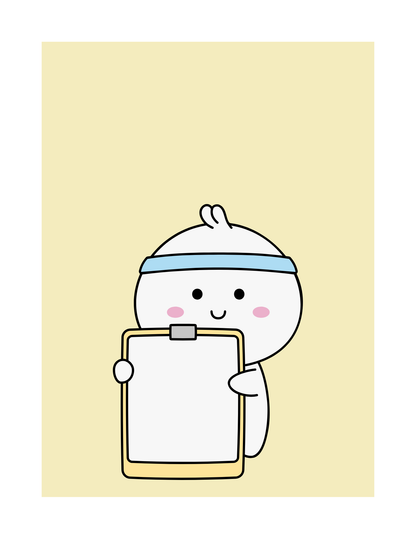 Little Learner Mochi – Printable Notepad | US Letter PDF