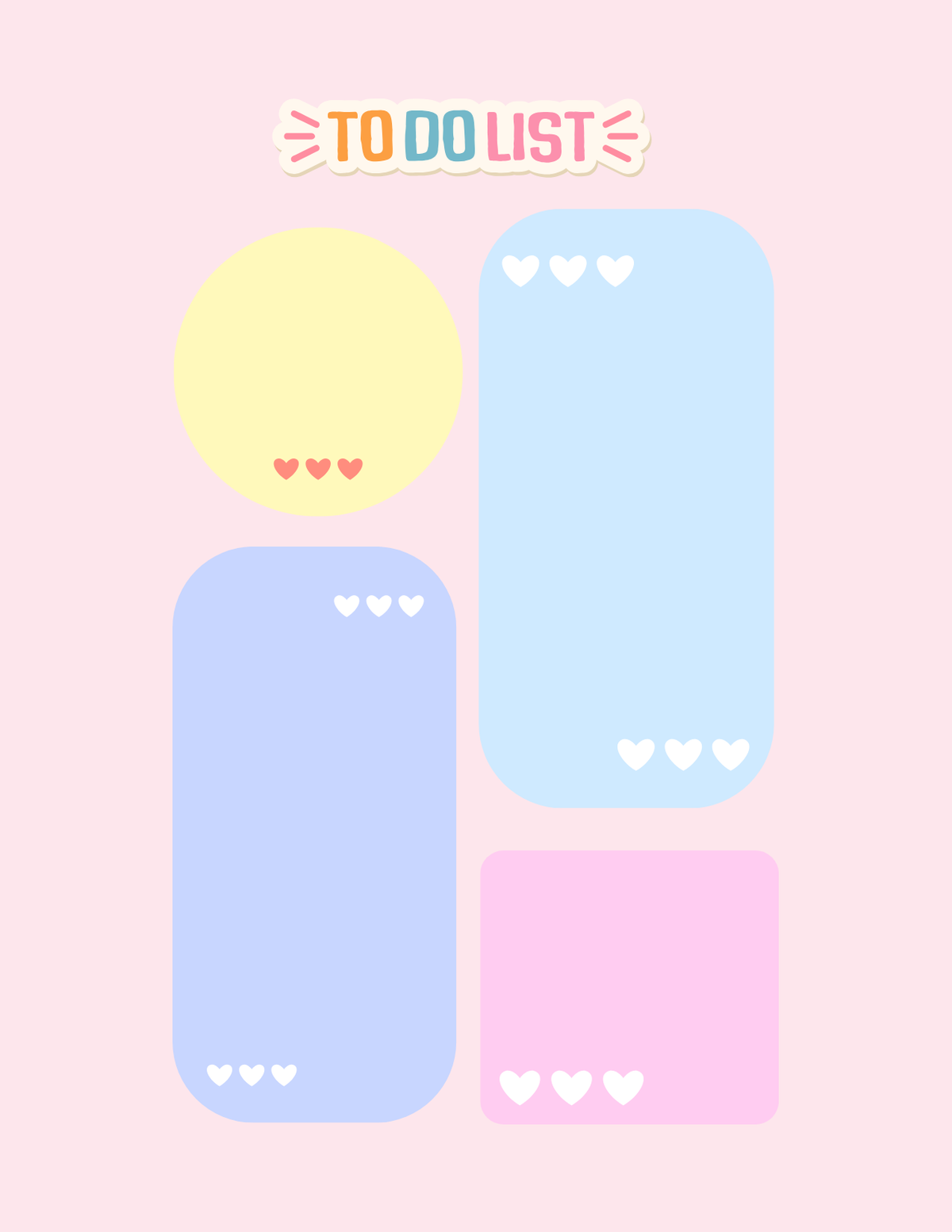Aesthetic To Do List & Notepad Digital Bundle