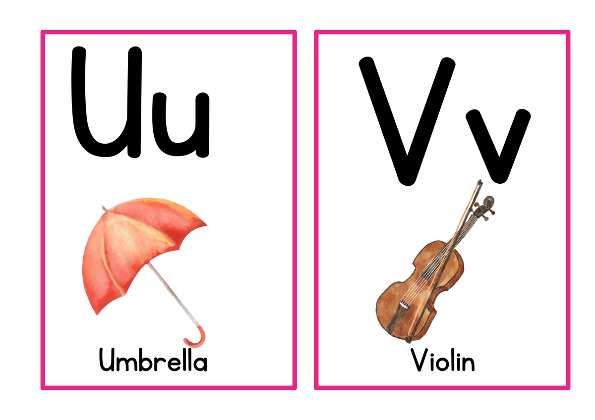 Alphabet Learning Flashcards