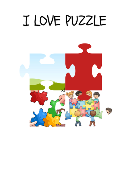 Toddler Puzzle Book / Minimalist Printable Activities