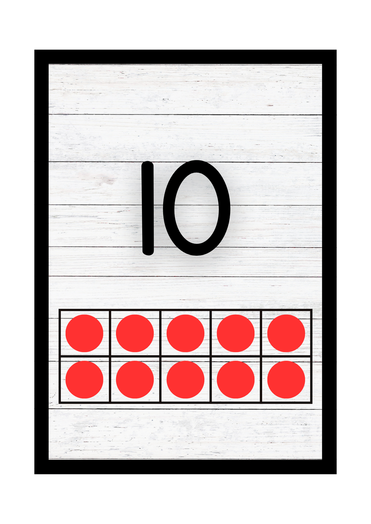 Math Count With Me For Toddlers |Ten Frame Flashcards &counting Printable