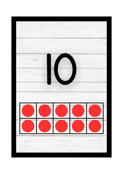 Math Count With Me For Toddlers |Ten Frame Flashcards &counting Printable