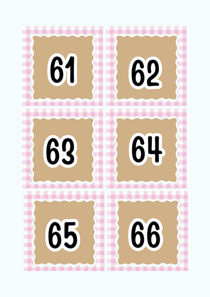 Numbers 1-100 Flashcards & Counting Cards | Printable Pre-K Math Montessori Learning PDF