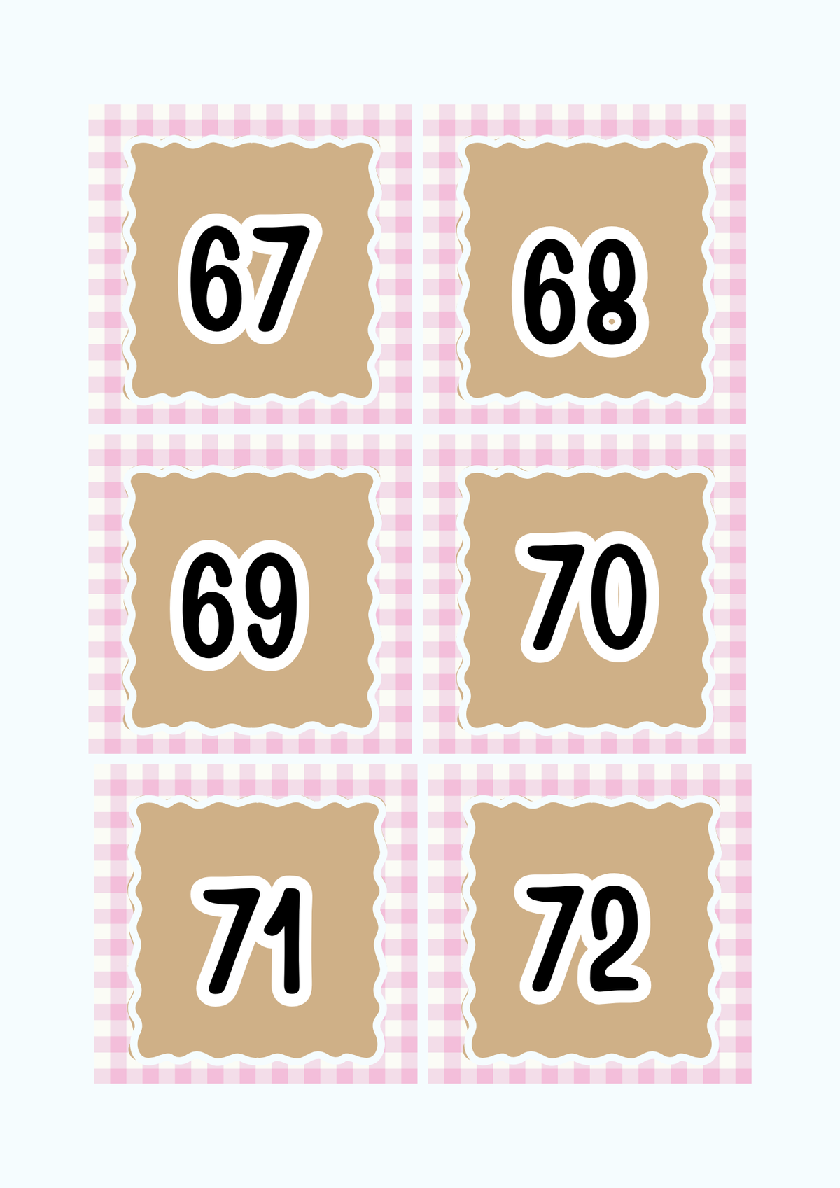 Numbers 1-100 Flashcards & Counting Cards | Printable Pre-K Math Montessori Learning PDF