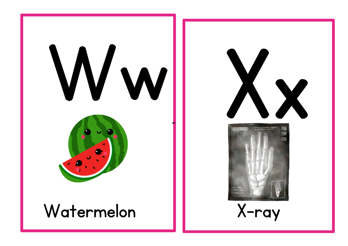 Alphabet Learning Flashcards