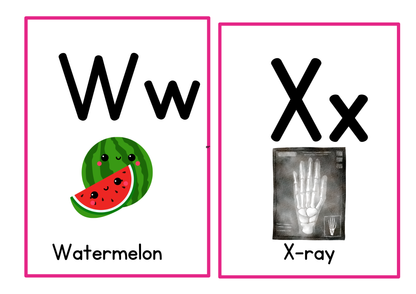 Alphabet Learning Flashcards