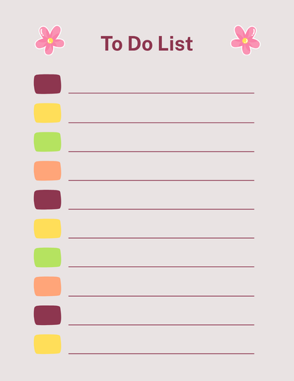 Aesthetic To Do List & Notepad Digital Bundle