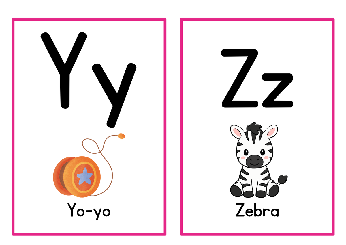 Alphabet Learning Flashcards