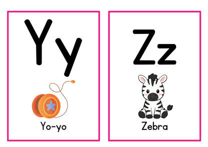 Alphabet Learning Flashcards