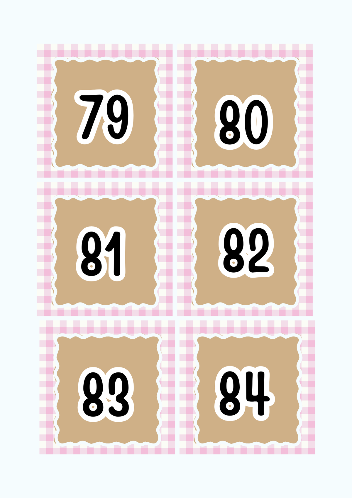 Numbers 1-100 Flashcards & Counting Cards | Printable Pre-K Math Montessori Learning PDF