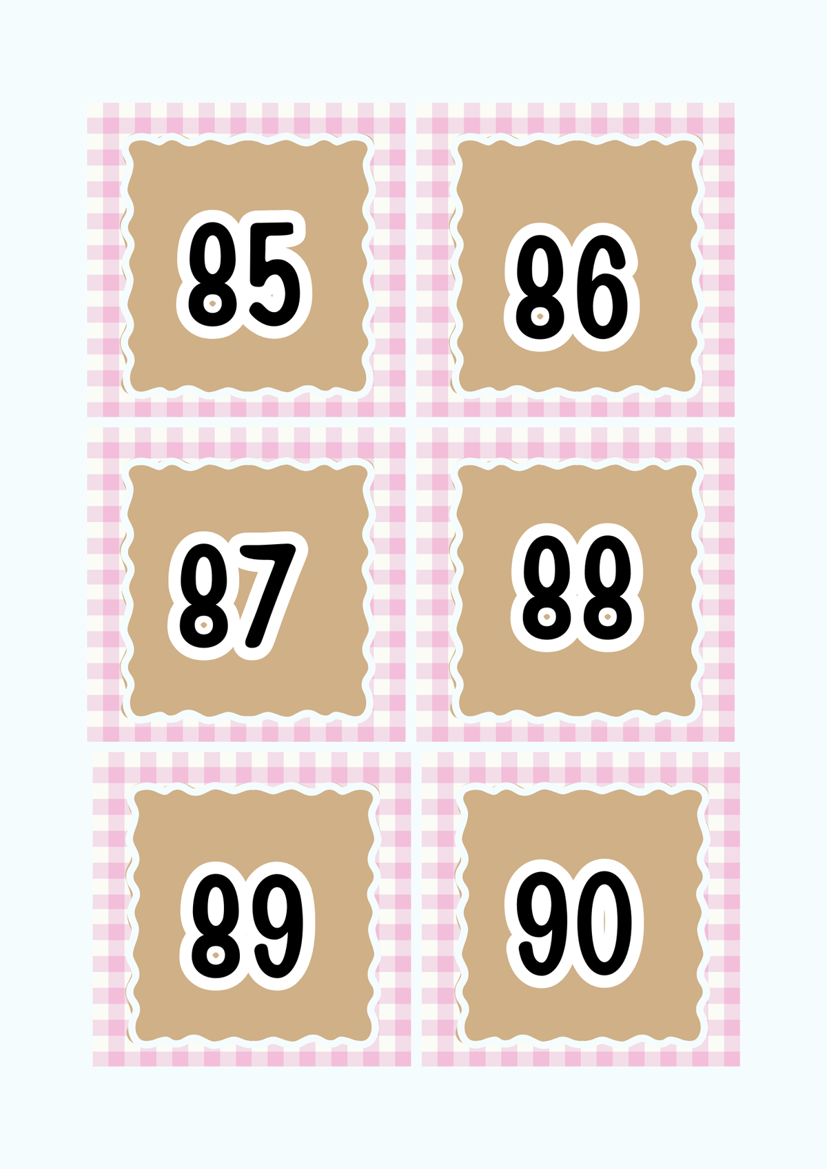 Numbers 1-100 Flashcards & Counting Cards | Printable Pre-K Math Montessori Learning PDF