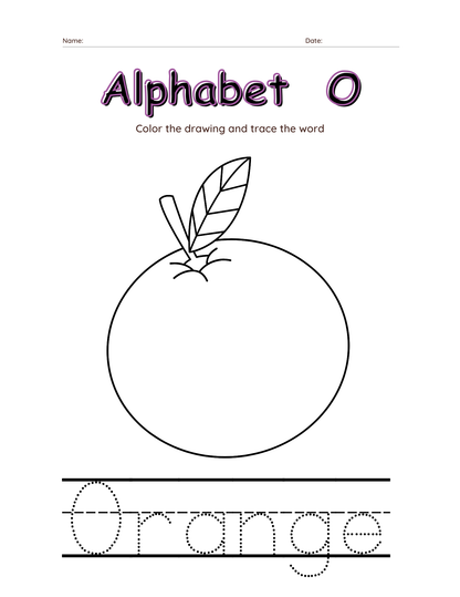 Alphabet tracing & coloring  Worksheets-27 Page Printable Pack