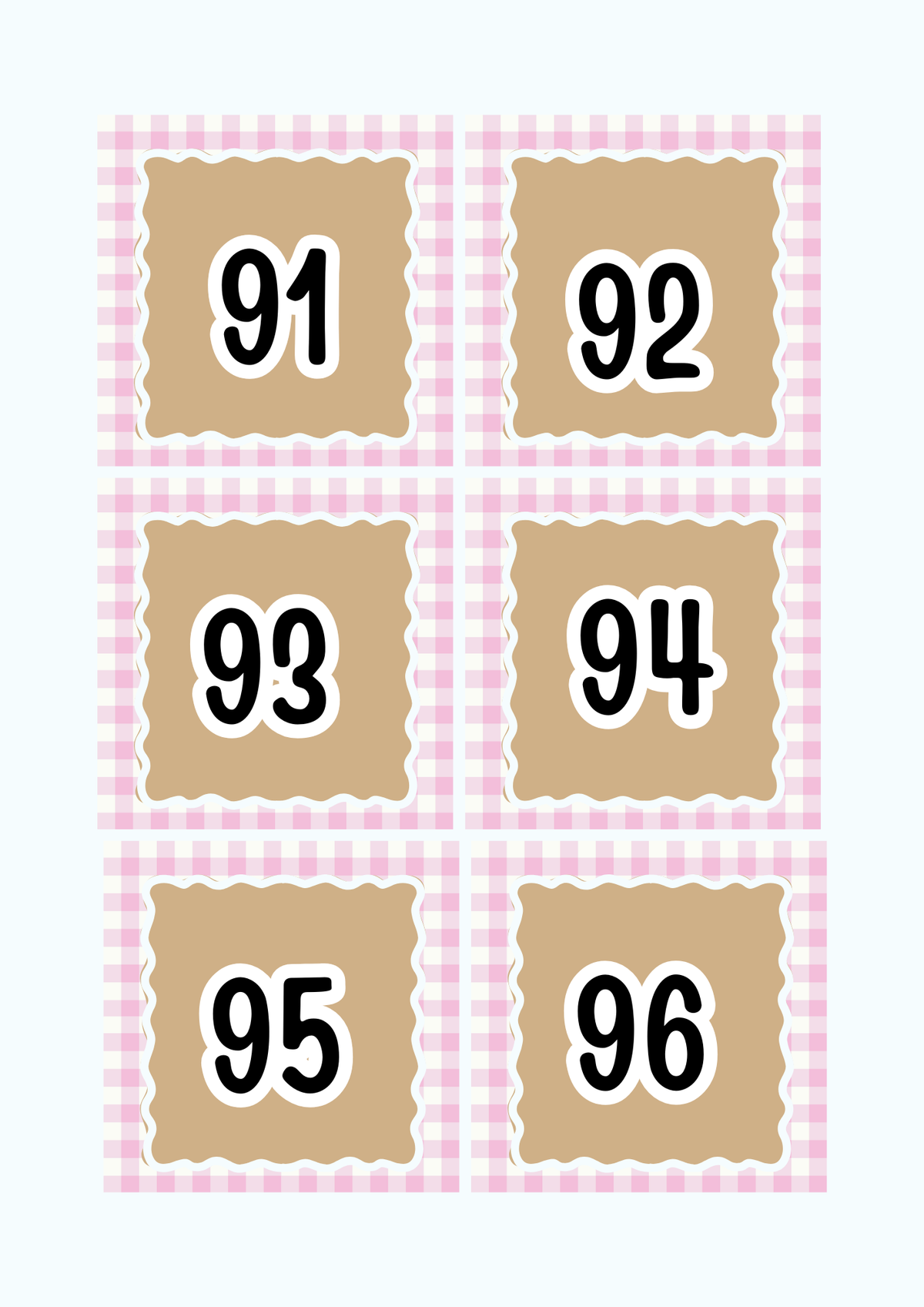 Numbers 1-100 Flashcards & Counting Cards | Printable Pre-K Math Montessori Learning PDF