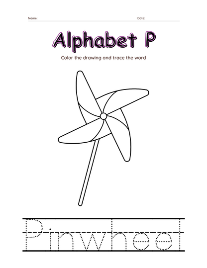 Alphabet tracing & coloring  Worksheets-27 Page Printable Pack