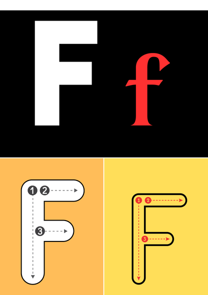 Alphabet Flashcards A to Z | Minimalist Preschool Letter Learning Printable