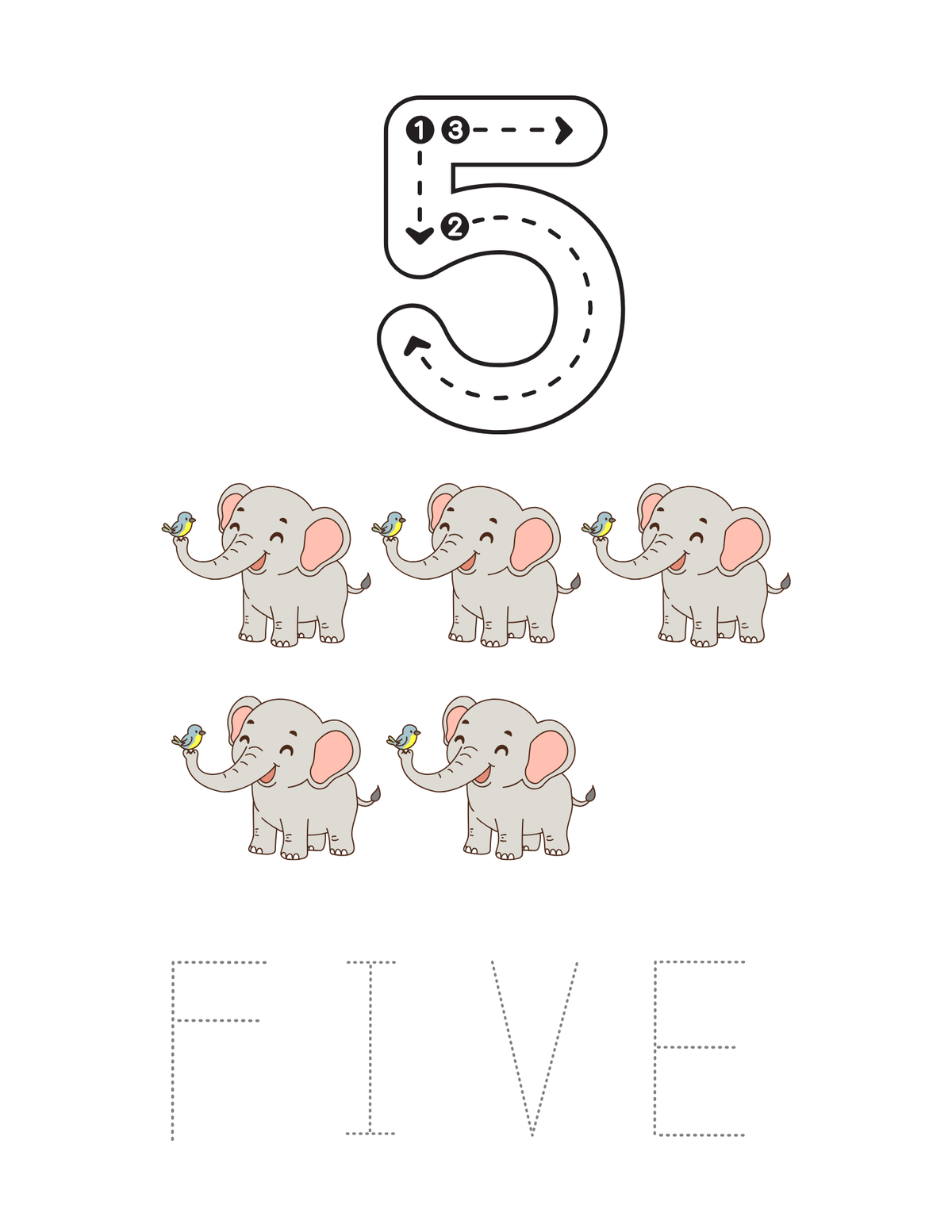 Toddler Learning Numbers 1-10 Flashcards & Educational Posters Set