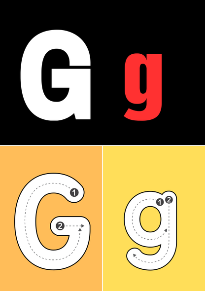 Alphabet Flashcards A to Z | Minimalist Preschool Letter Learning Printable
