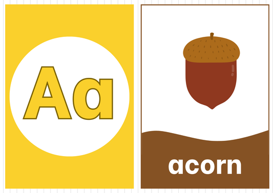 Montessori Phonics & Vocabulary Flashcards Set | Printable Alphabet & Object Cards (Digital Download)