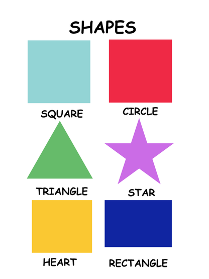 Printable Basic Shapes Flashcards & Worksheets Set – Toddler & Preschool Learning Activity (Digital Download)