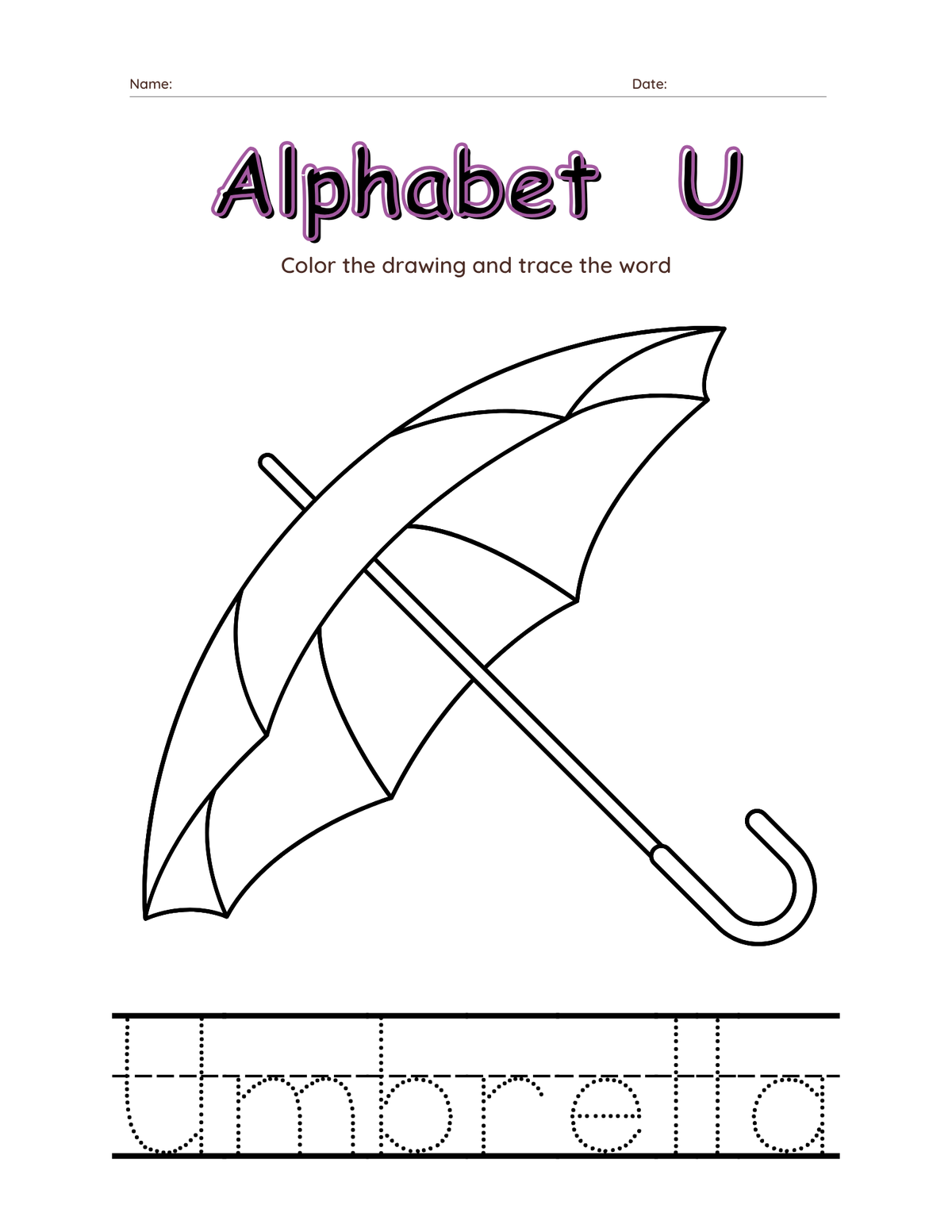 Alphabet tracing & coloring  Worksheets-27 Page Printable Pack