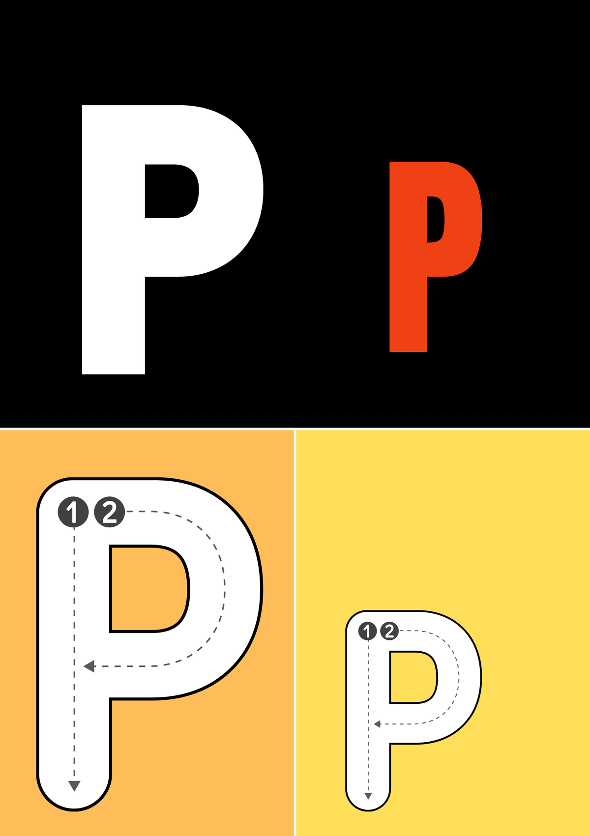 Alphabet Flashcards A to Z | Minimalist Preschool Letter Learning Printable
