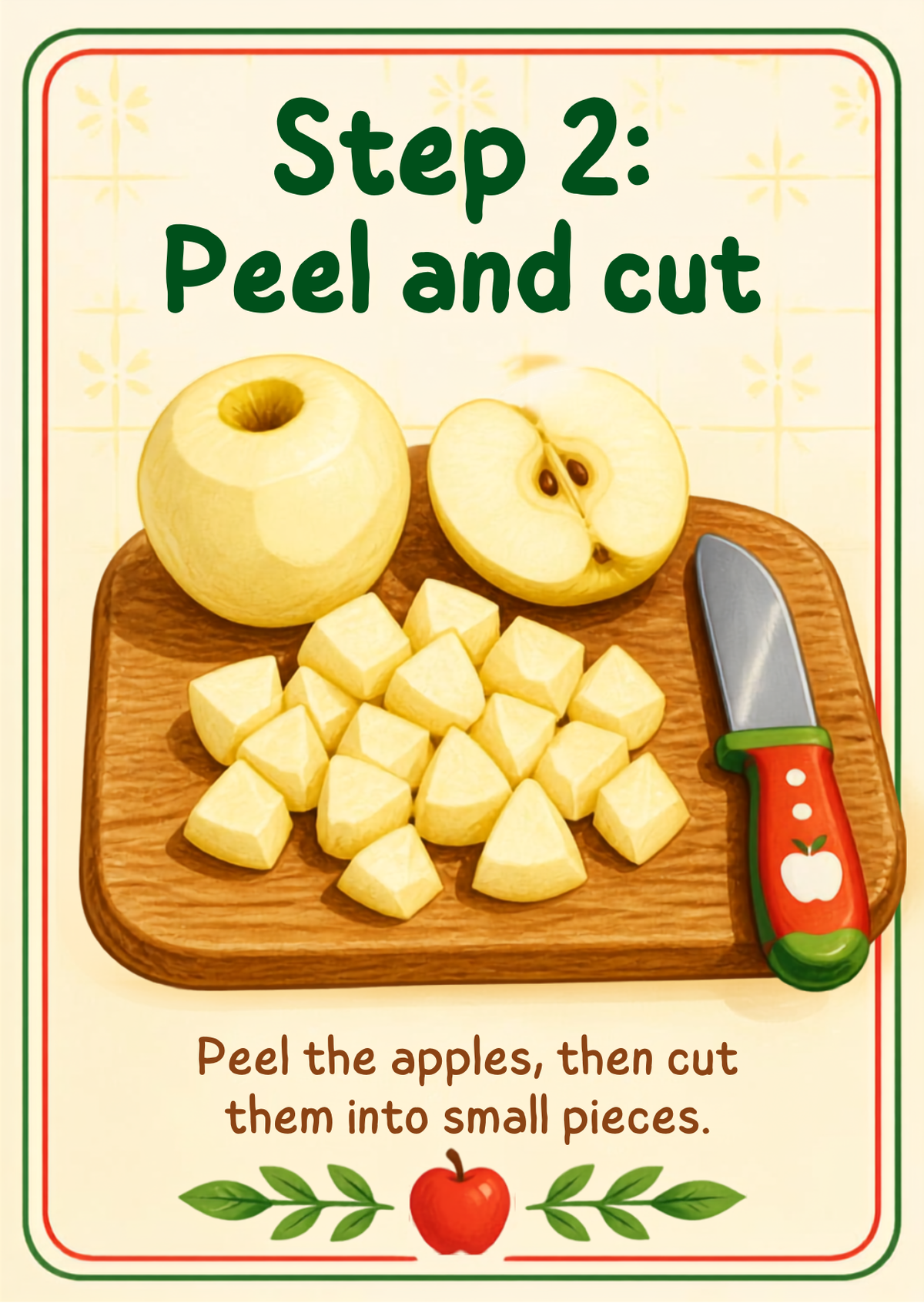 DigFive-Step Applesauce Recipe Sequencing & Life Skills Activity Cards (Editable Canva Template + Printable PDF)ital product