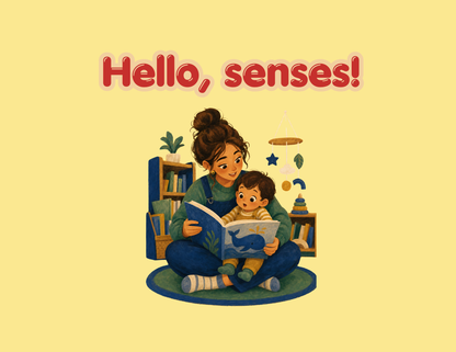 Hello, Senses! Toddler Sensory Book | Montessori Printable Quiet Book