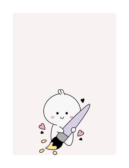 Little Learner Mochi – Printable Notepad | US Letter PDF