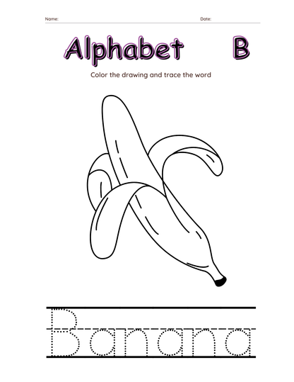 Alphabet tracing & coloring  Worksheets-27 Page Printable Pack