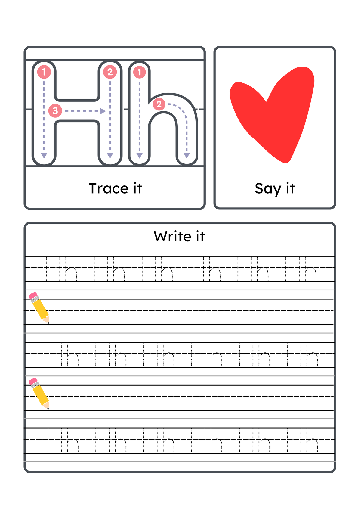 Alphabet Handwriting & Tracing Worksheets | A–Z Letter Practice Set for Toddlers & Preschoolers