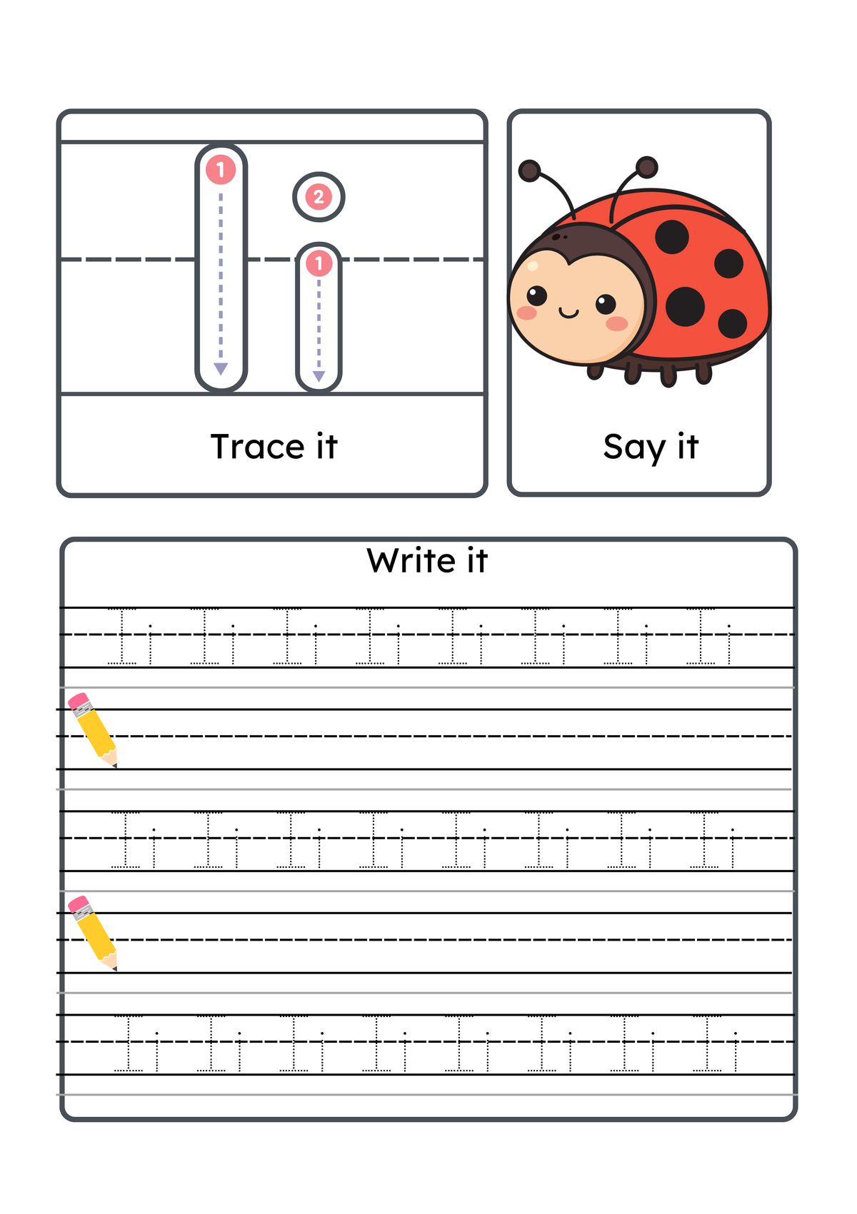 Alphabet Handwriting & Tracing Worksheets | A–Z Letter Practice Set for Toddlers & Preschoolers