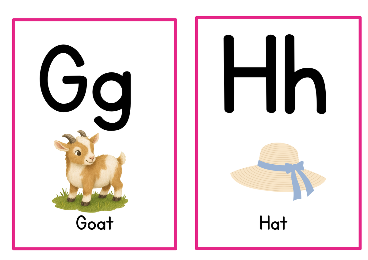 Alphabet Learning Flashcards