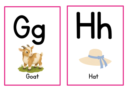 Alphabet Learning Flashcards