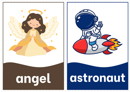 Montessori Phonics & Vocabulary Flashcards Set | Printable Alphabet & Object Cards (Digital Download)