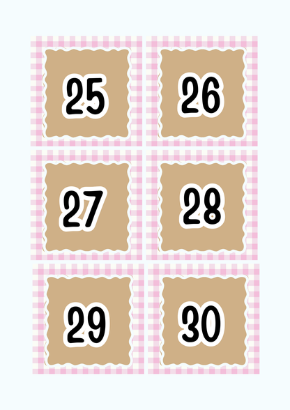 Numbers 1-100 Flashcards & Counting Cards | Printable Pre-K Math Montessori Learning PDF