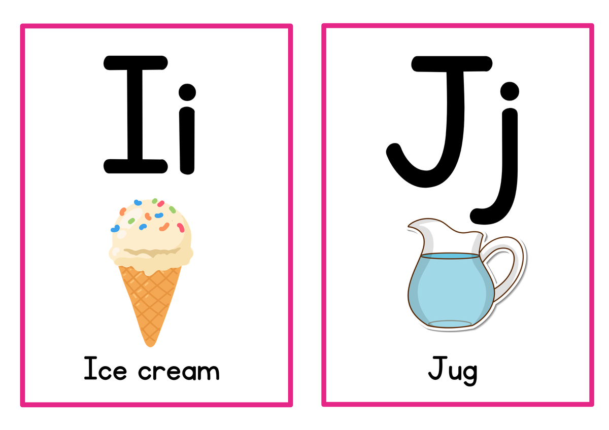 Alphabet Learning Flashcards