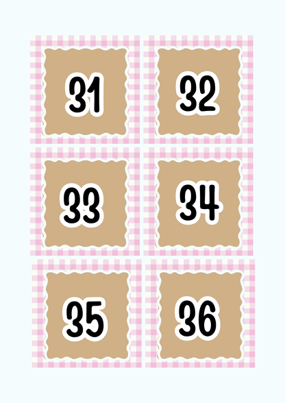 Numbers 1-100 Flashcards & Counting Cards | Printable Pre-K Math Montessori Learning PDF