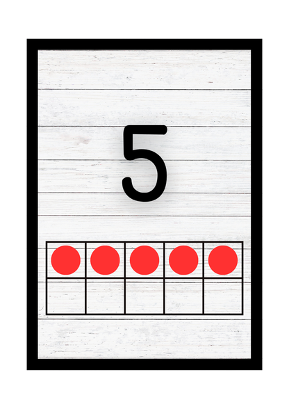 Math Count With Me For Toddlers |Ten Frame Flashcards &counting Printable