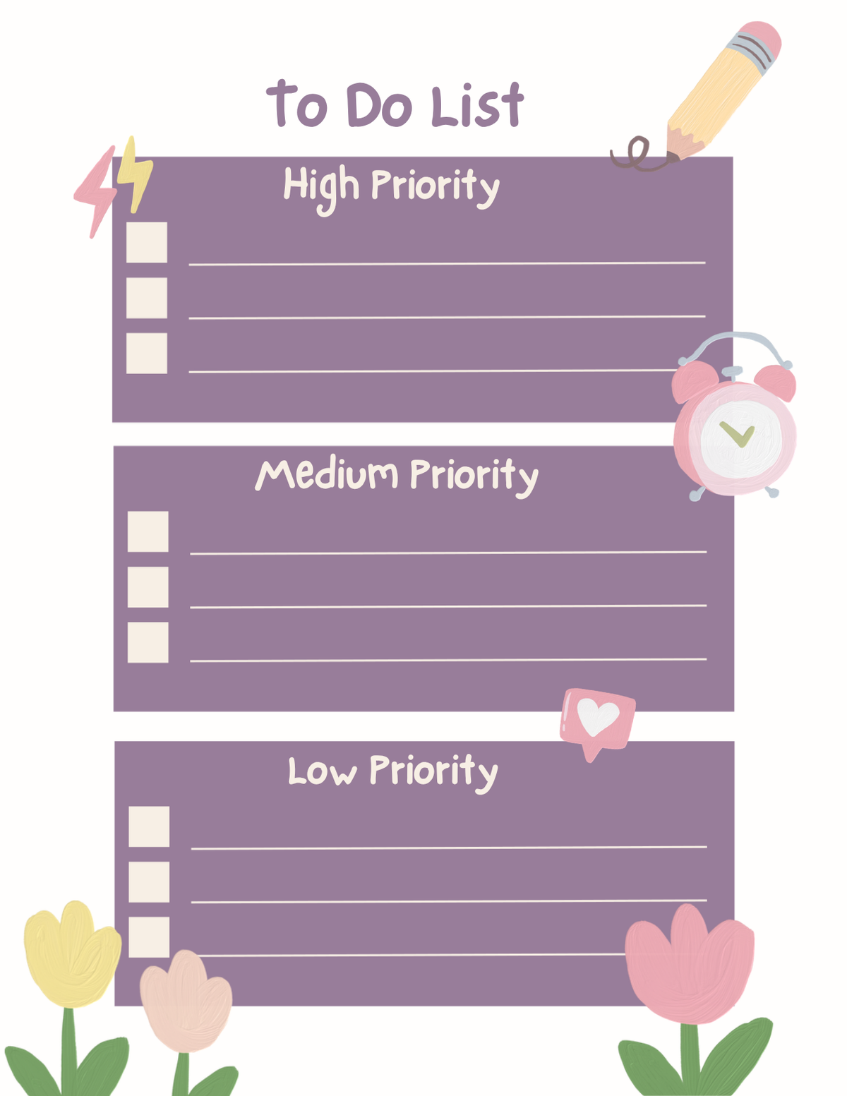 Aesthetic To Do List & Notepad Digital Bundle