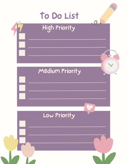 Aesthetic To Do List & Notepad Digital Bundle