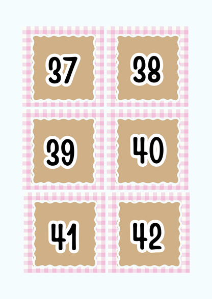 Numbers 1-100 Flashcards & Counting Cards | Printable Pre-K Math Montessori Learning PDF