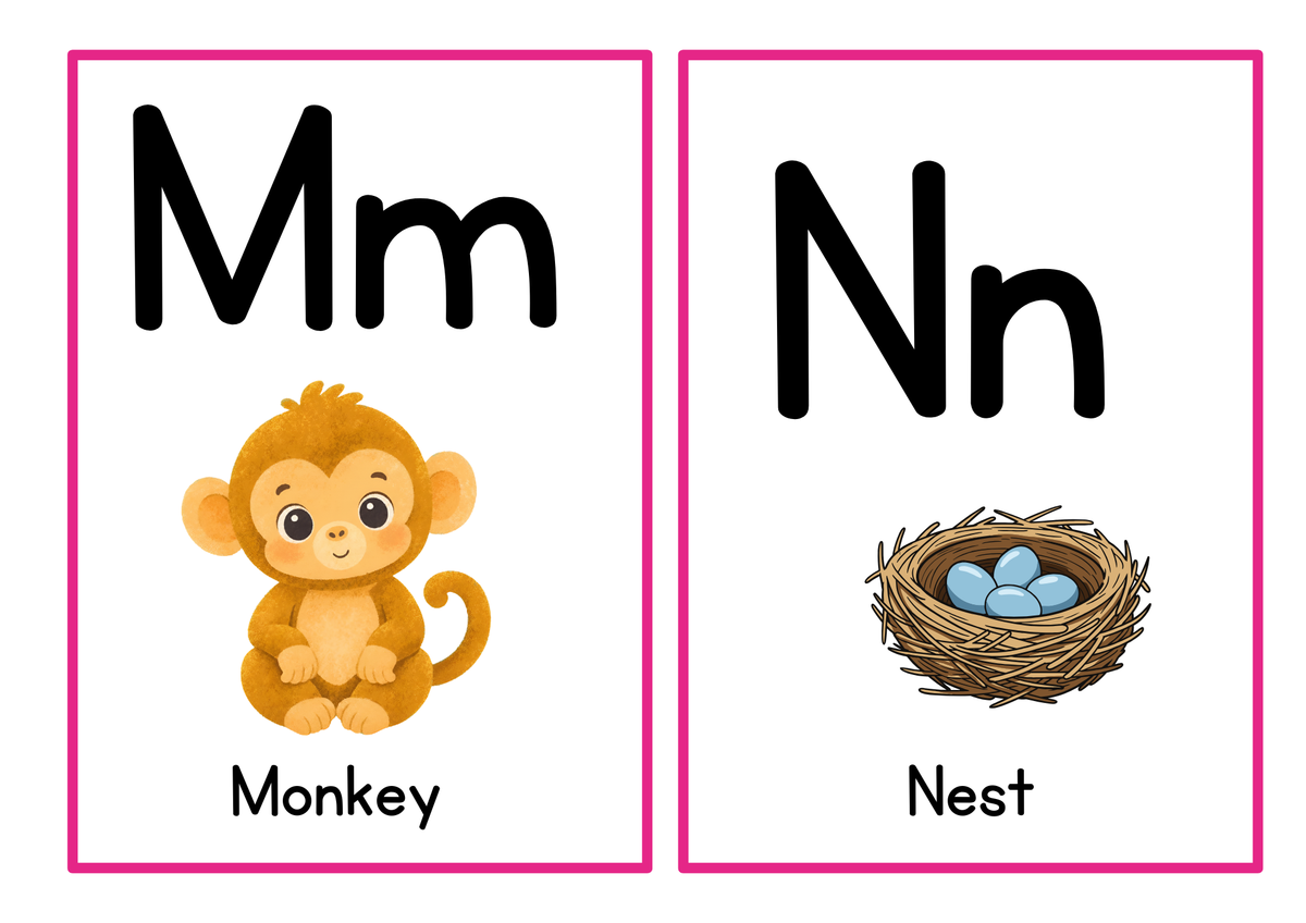 Alphabet Learning Flashcards