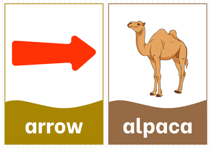 Montessori Phonics & Vocabulary Flashcards Set | Printable Alphabet & Object Cards (Digital Download)