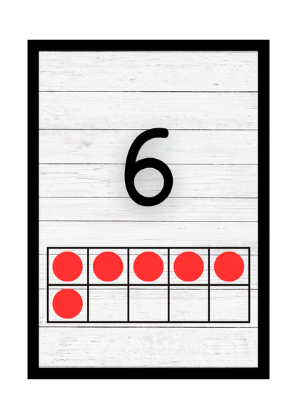 Math Count With Me For Toddlers |Ten Frame Flashcards &counting Printable