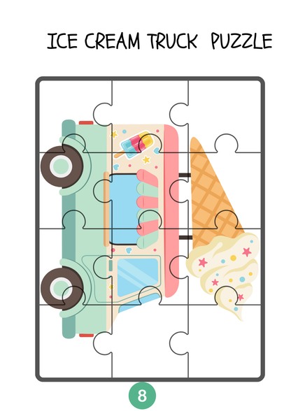 Toddler Puzzle Book / Minimalist Printable Activities