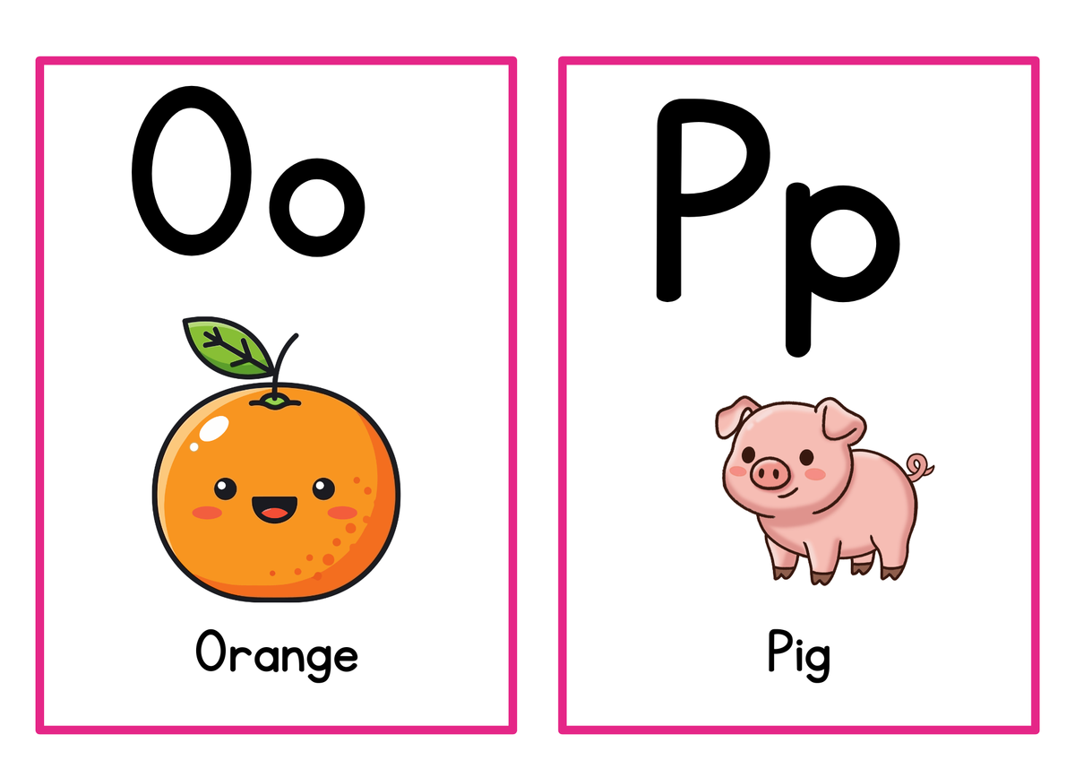Alphabet Learning Flashcards