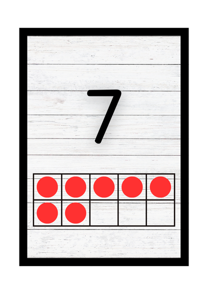 Math Count With Me For Toddlers |Ten Frame Flashcards &counting Printable