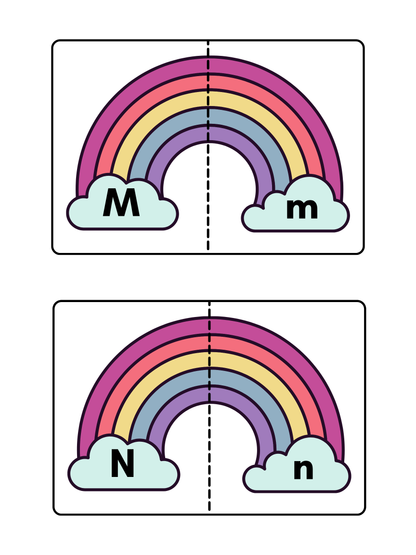 Rainbow Uppercase & Lowercase Letter Match | Cut and Paste Alphabet Activity for Preschool and Kindergarten
