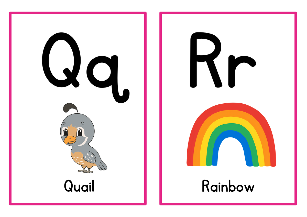 Alphabet Learning Flashcards